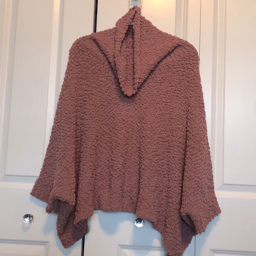 Hippie Rose, women’s small, oversized mauve, Cowl neck sweater